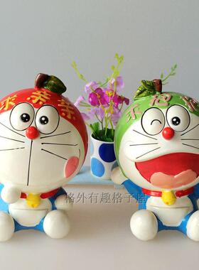 公仔手办叮当存钱罐卡通