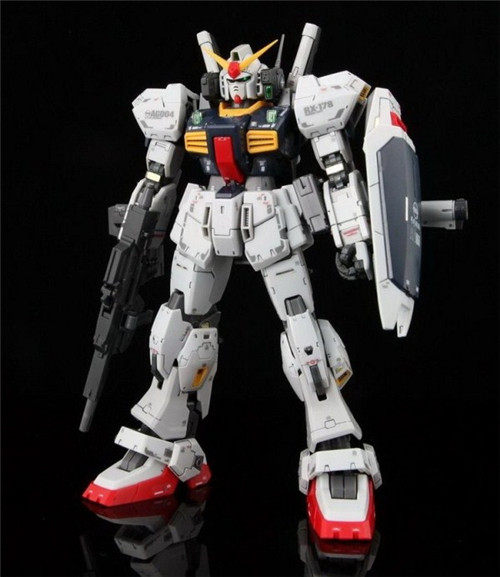 热血玩具模型手办 高达 rg rx-178 mk2 白兔 奥古配色 万代正版