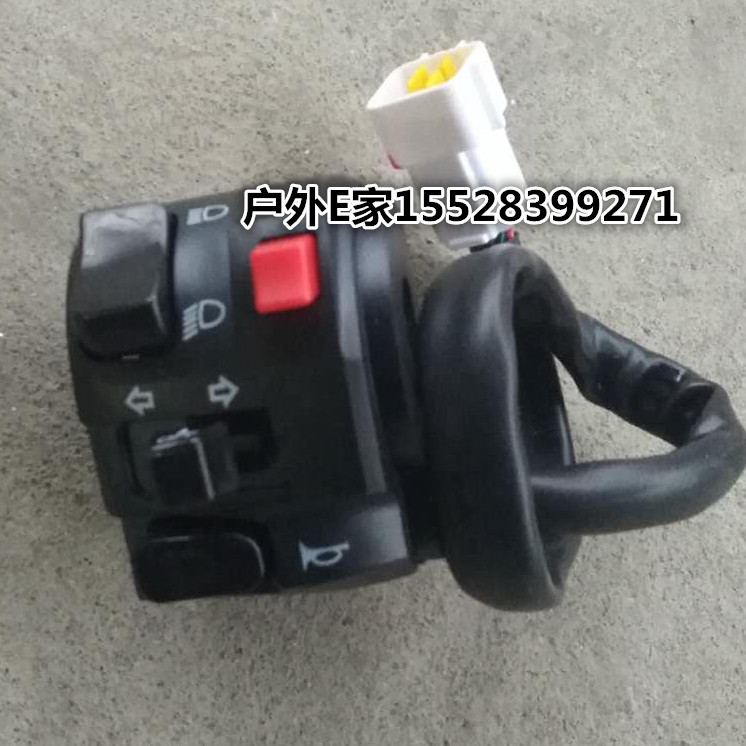钱江摩托车配件黄龙BJ300左右手把开关转向灯开关大灯开关