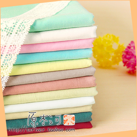 100 60 bông cao cotton vải ánh sáng màu rắn mềm thoáng khí handmade tự làm quần áo quần áo trẻ em nửa mét