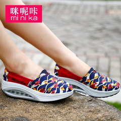 MI Ka fall 2015 Korean canvas shake female thick-soled platform shoes feet lazy shoes shoes shoes