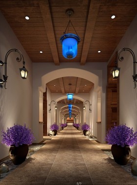 高端spa会所设计 水疗设计/CAD施工图纸/3D高清效果图