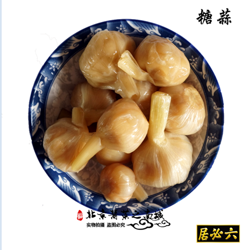 北京六必居酱咸菜糖蒜白砂糖500g