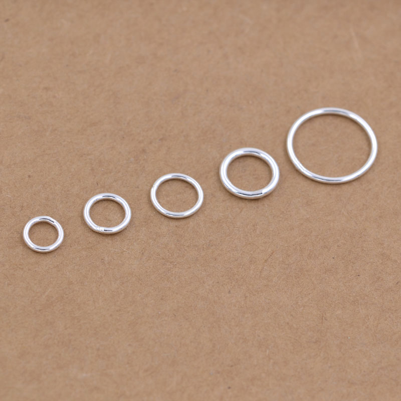 S925纯银焊口圆圈 闭口圈扣  DIY手链项链手工饰品配件,饰品/流行首饰/时尚饰品新,其他DIY饰品配件,淘宝优惠券,粉丝福利购,淘宝优惠卷