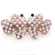 Good jewelry Korean bow hair jewelry model hairpin rhinestone clip hair clip spring clip