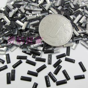 黑色长条平片/用料/烫钻 /铝片/烫片/服装辅料DIY手工饰品配件