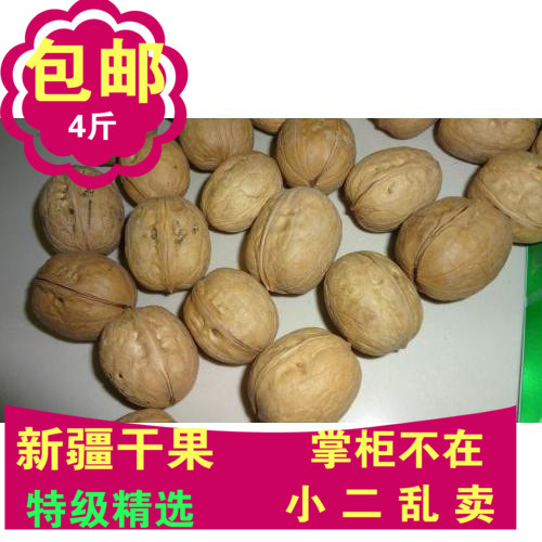 核桃新疆特产野生零食薄皮大核桃坚果新货500g原味非纸皮