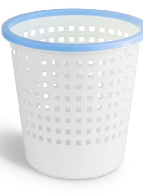 得力（Deli）9554-双色圆形塑料纸篓直径28cm 清洁桶 垃圾桶