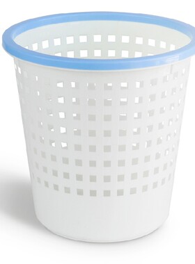 得力（Deli）9554-双色圆形塑料纸篓直径28cm 清洁桶 垃圾桶