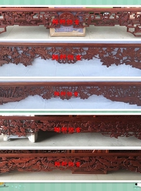 手工门楣玄关电视背景墙东阳木雕