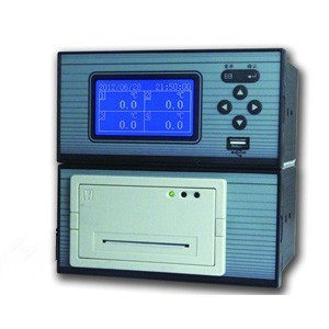 小型组合打印一体 r2100e 无纸记录仪 蓝屏液晶 一体无纸记录仪