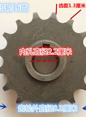 电动三轮车串励电机齿轮530双排链轮改装链轮齿轮后桥电机配件轮