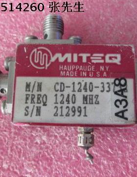 MITEQ CD-1240-33732 1240MHz 20dB 射频 双向耦合器 带检波器