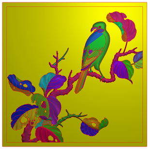 精雕线图 精雕 雕刻 JDP JD665 源文件 浮雕图 花鸟