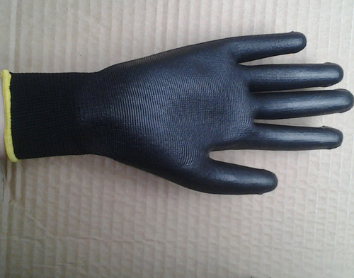 黑色尼龙耐磨劳保防护手套