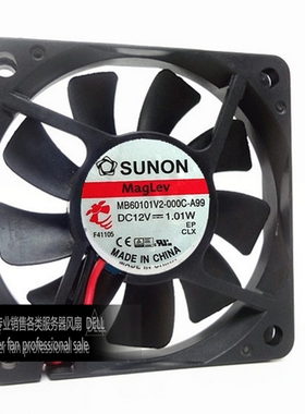 原装建准SUNON 6010 6CM厘米 12V 1.01W MB60101V2-000C-A99超薄