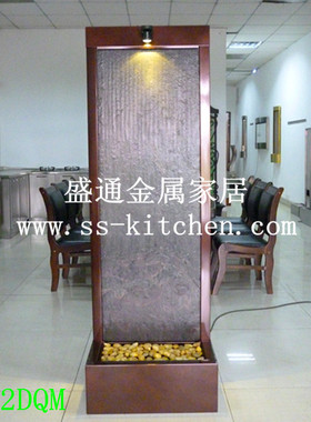 复古流水喷泉屏风玄关加湿器