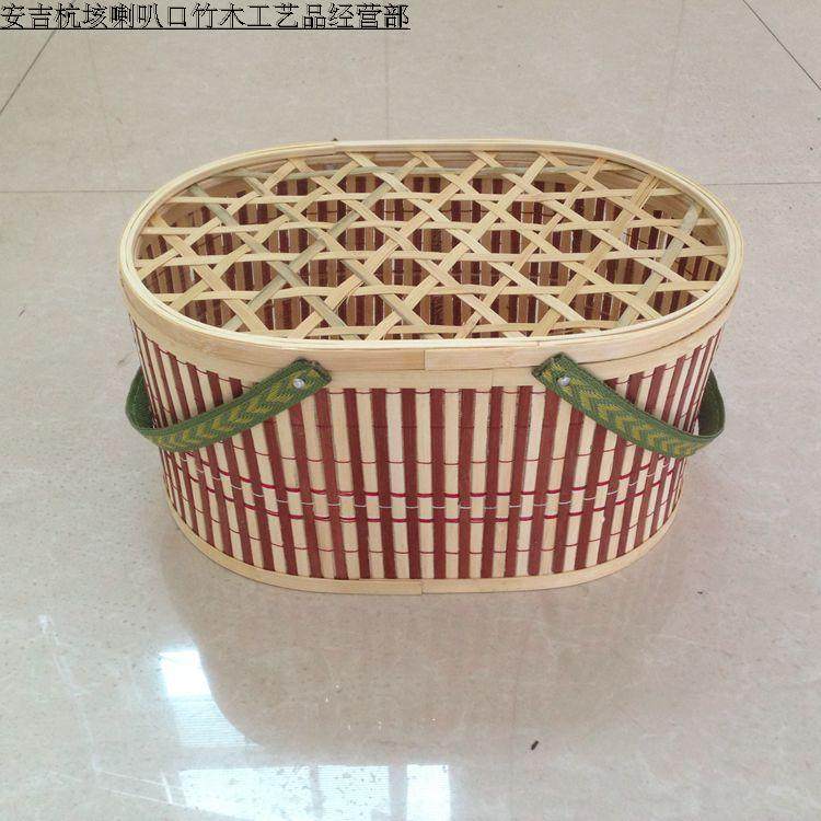 厂家直销 椭圆形土鸡蛋竹篮 土特产竹篮 粽子竹篮 杨梅竹篮可定做,收纳整理,购物篮,淘宝优惠券,粉丝福利购,淘宝优惠卷