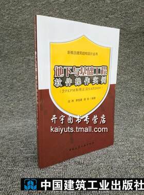 正版 地下与基础工程软件操作实例(含PKPM和理正及SAP2000)——新概念建筑结构设计丛书 庄伟编著 中国建筑工业出版社 正版图书籍