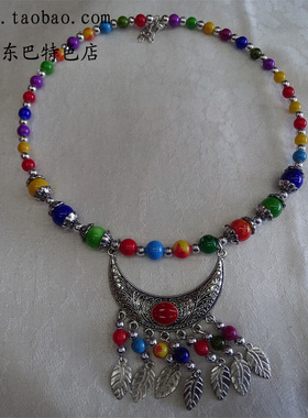 丽江复古藏族云南夸张头饰项链