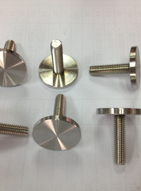 不锈钢(201)广告钉 镜钉 装饰钉 玻璃固定螺丝M4x12外圆x12牙长度