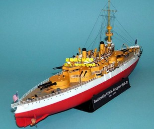 【新翔精品纸模型】一战美国老式战列舰 铁甲舰模型