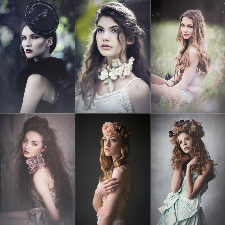 PS动作 欧美时尚复古商业杂志人像意境写真摄影后期PS调色动作