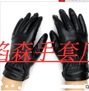 厂家厂价高仿真皮纹理男士女式PU手套触摸屏骑车驾驶绒里手套可批