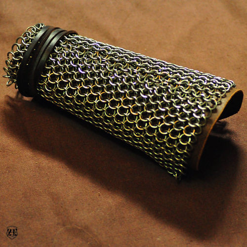 【不锈钢锁子甲单只】护手锁子环链甲软猬甲  骑士团圣殿