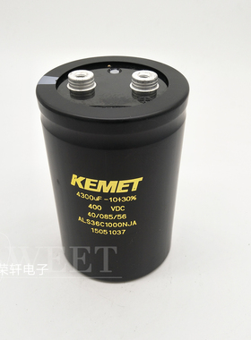 KEMET 400V4300UF 螺丝脚 电容 体积75*115 原装全新