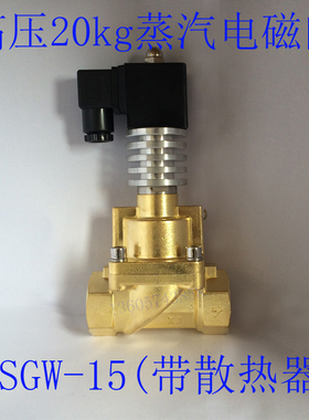 4分高压蒸汽电磁阀XSGW-15 高温全铜带散热器 AC220V DC24V