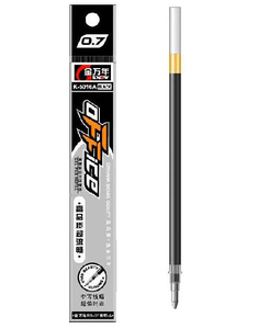 20支包邮 K-5016A金万年文具0.7中性水笔芯签字笔芯 黑色中性笔芯