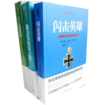 二战德军三大文件 闪击英雄+失去的胜利+隆美尔战时文件3册 政治军事BB4