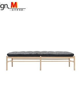 Design.M北欧实木经典设计师家具wanscher daybed/皮艺午休沙发床