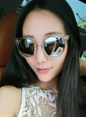 墨镜百搭炫彩反光太阳镜