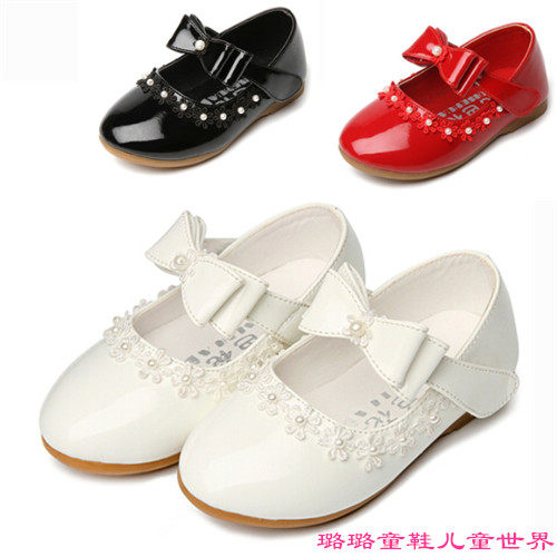 Chaussures enfants en PU autre suture de voiture pour printemps - semelle tendon - Ref 1009556 Image 1