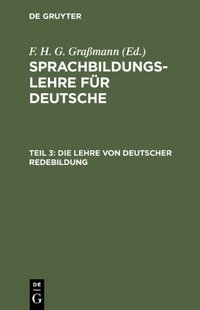 Deutscher Redebildung Von Lehre 预售 Die