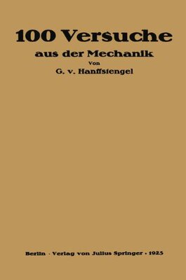 【预订】Hundert Versuche Aus Der Mechanik