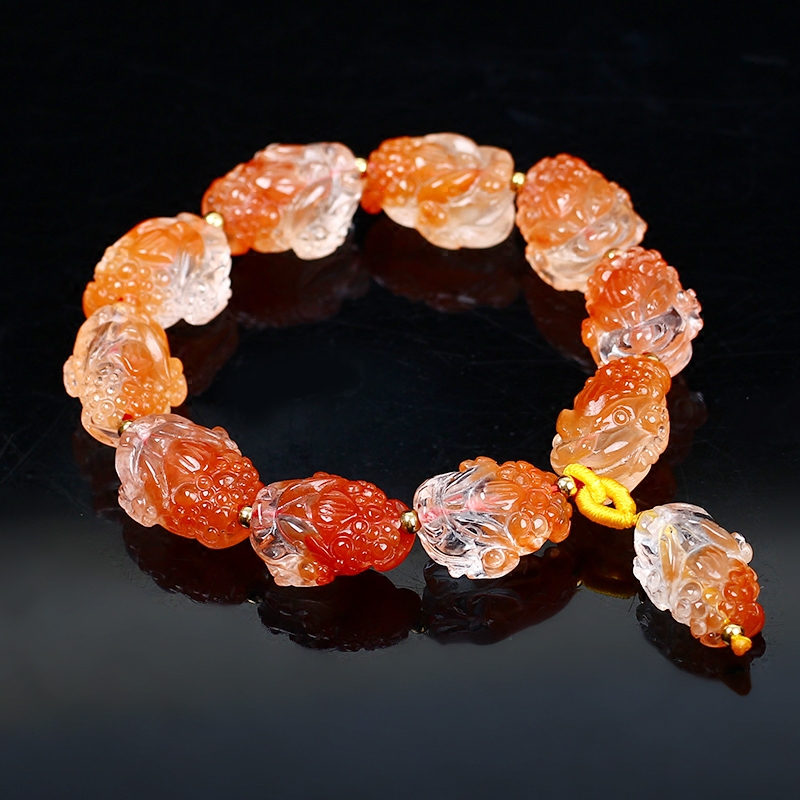 宝蟾迎福金蟾保泰件三足金蟾赐瑞金蟾济财三蟾赐福手链