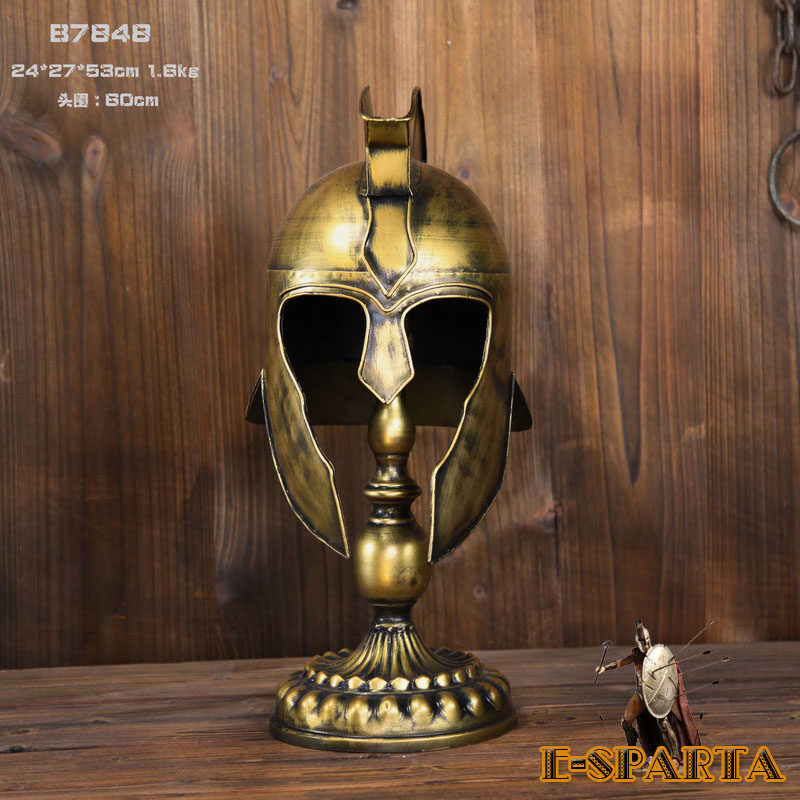 中世纪盔甲骑士欧式仿古装饰可戴斯巴达300头盔原创设计厂家直销
