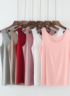 韩版无痕针织短款吊带背心女打底学生性感修身打底内搭无袖上衣夏