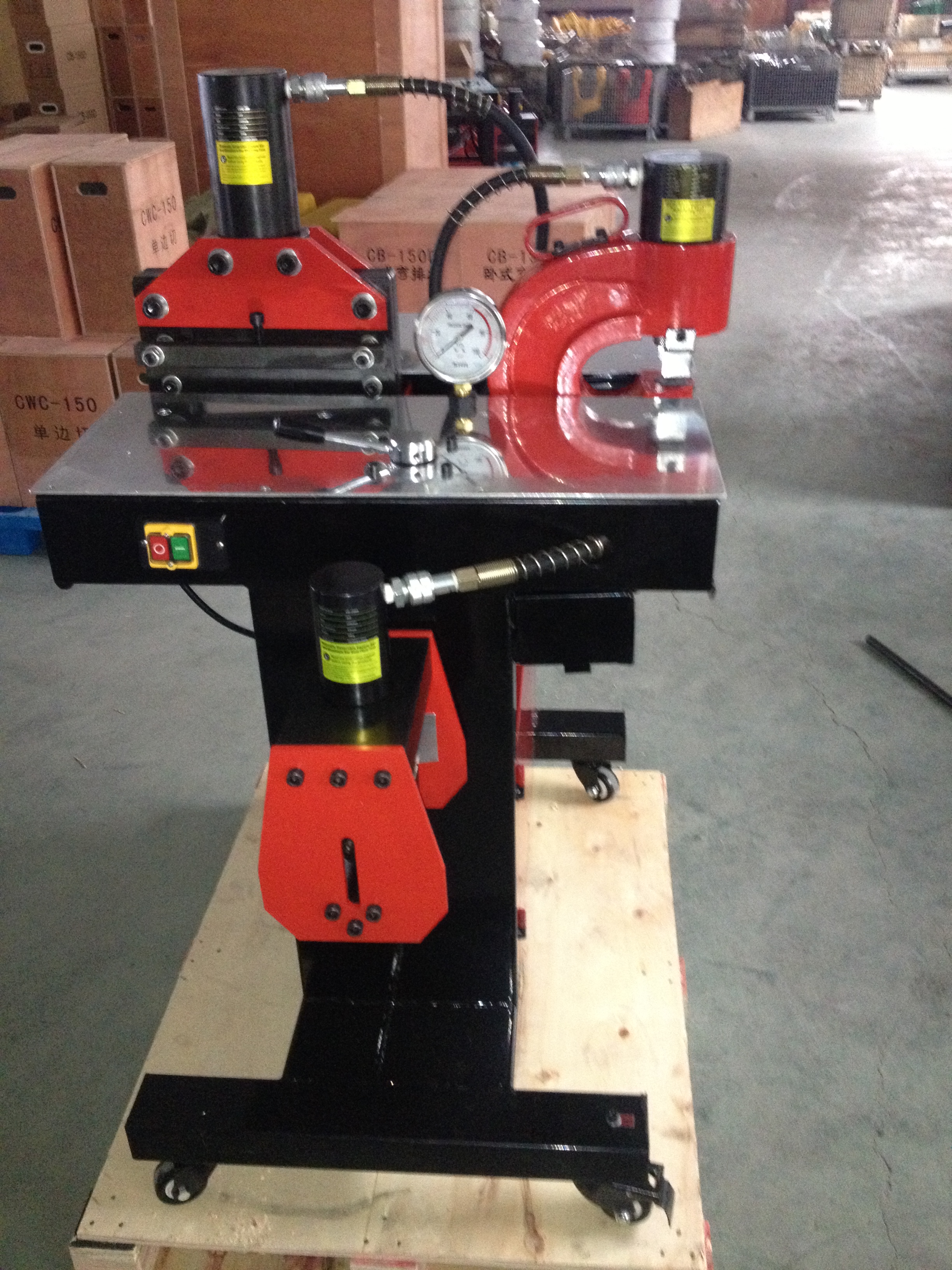 母线加工机 三合一 折弯机 冲孔机 切排机 母排加工机VHB-200