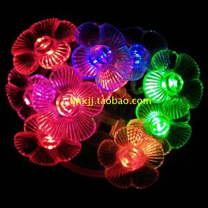 大梅花LED灯串电池灯彩灯闪串灯 婚庆圣诞星星节日路引装饰彩灯