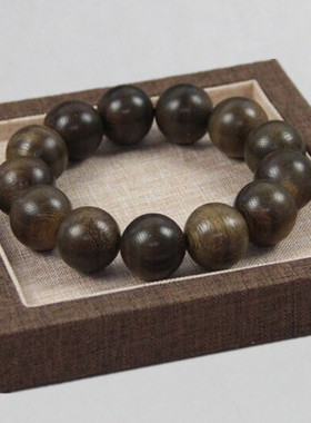 马来西亚高山老料纯天然沉香手串保真佛珠念珠男女款木手链