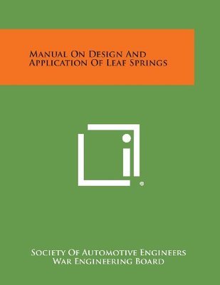 【预售】Manual on Design and Application of Leaf Springs