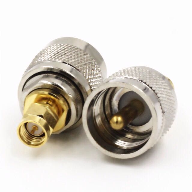 转接头UHF SL16/SMA-JJ UHF公头转SMA公头
