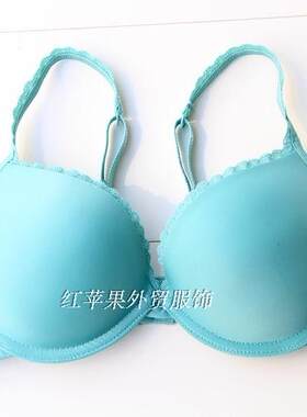 包邮外单小胸显大厚罩杯光面文胸内衣显胸大75C80C85C