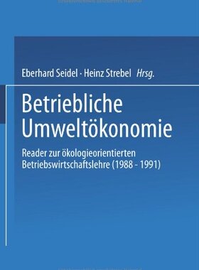 【预售】Betriebliche Umweltokonomie: Reader Zur Okolog...