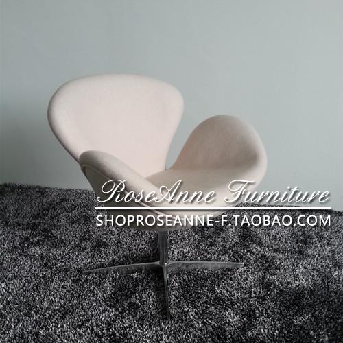 【ROSEANNE】工厂直销 Swan chair_天鹅椅 手工布艺 经典设计