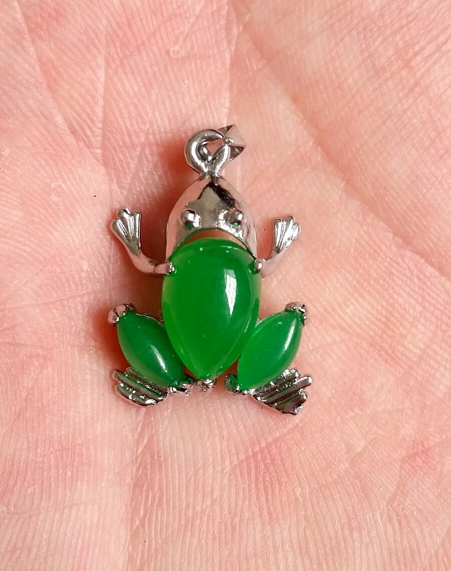 新款冰种A货马来玉镶嵌裸石挂件